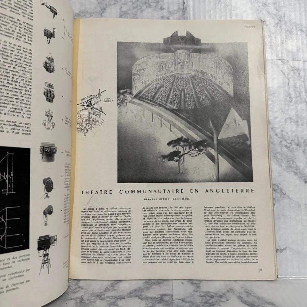 L'architecture d'aujourd'hui N°23 SPECTACLES Mai 1949 Magazine